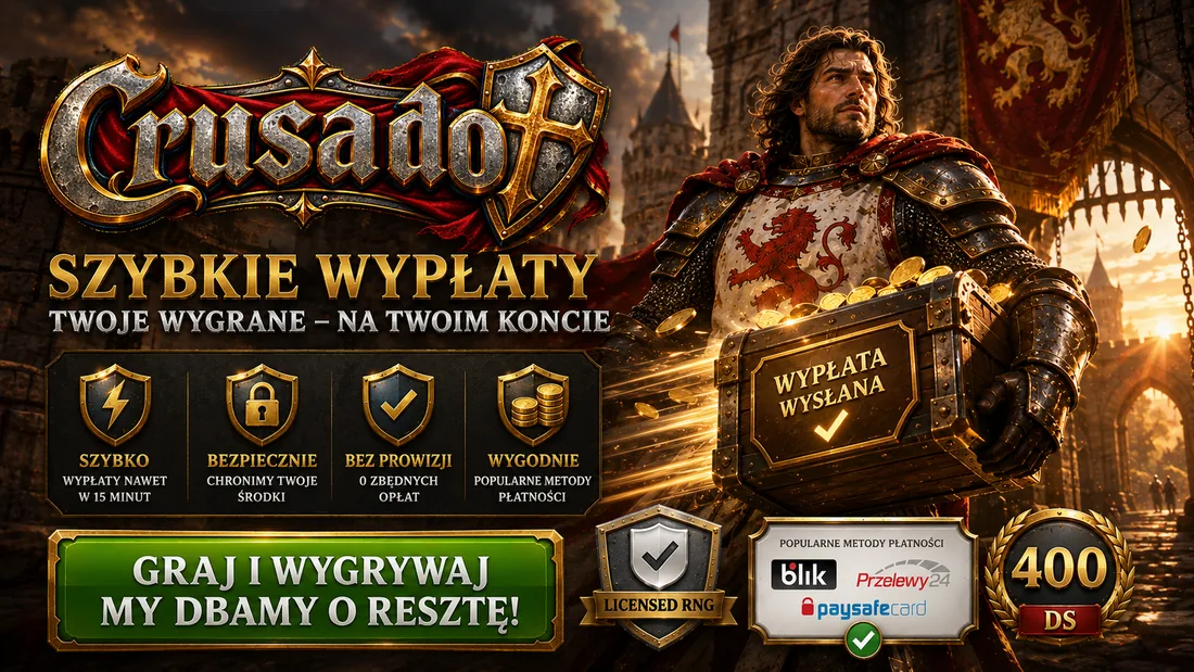 Szybkie wypłaty w Crusado Casino — nawet w 15 minut, bez prowizji